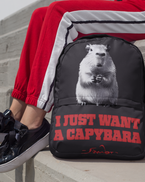 I Just Want A Capybara Backpack