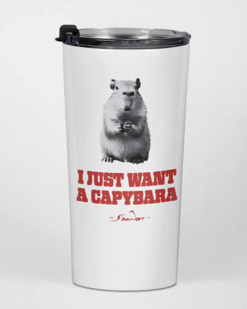 I Just Want A Capybara Water Bottle