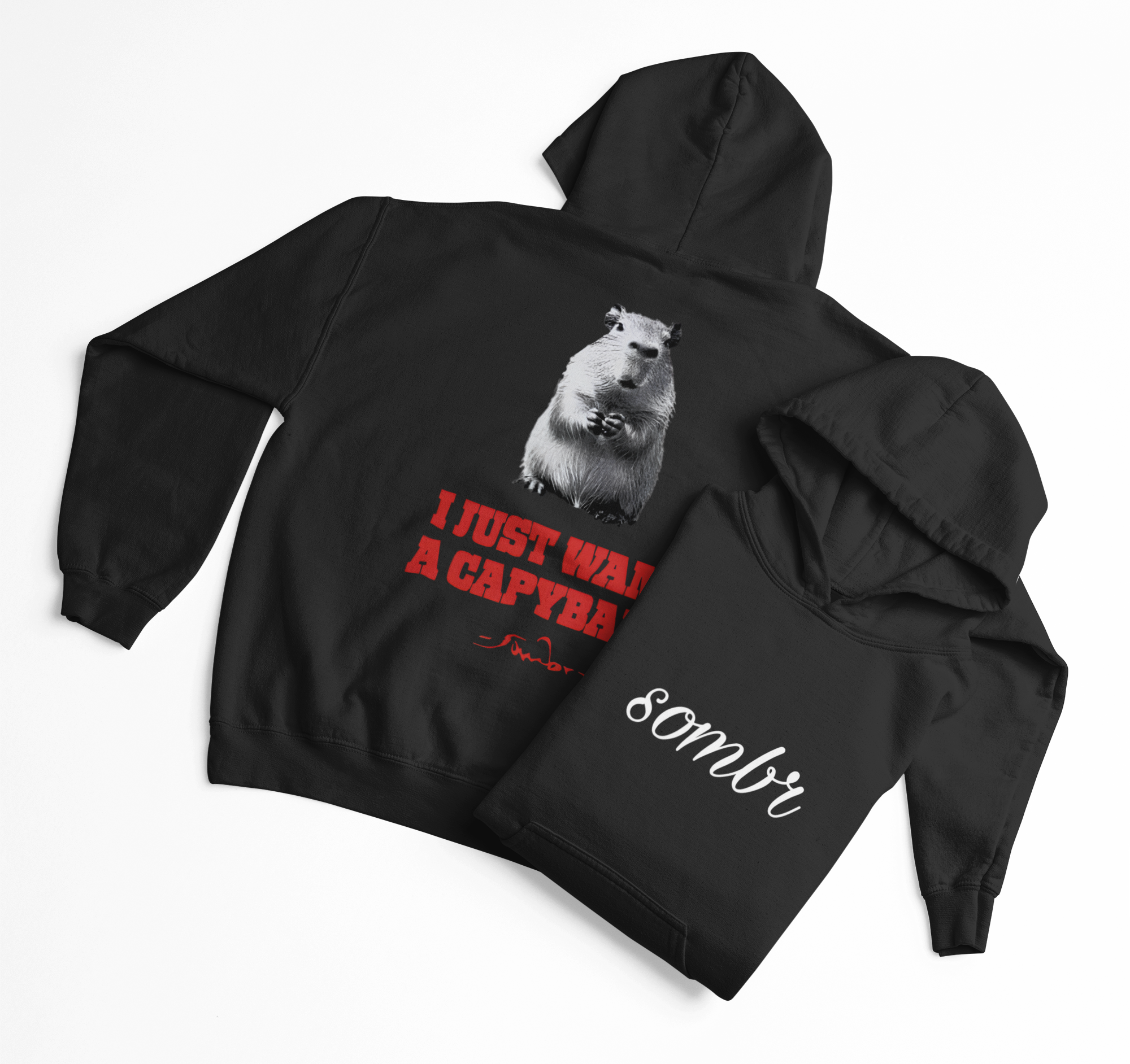 I Just Want A Capybara Hoodie - Image 3