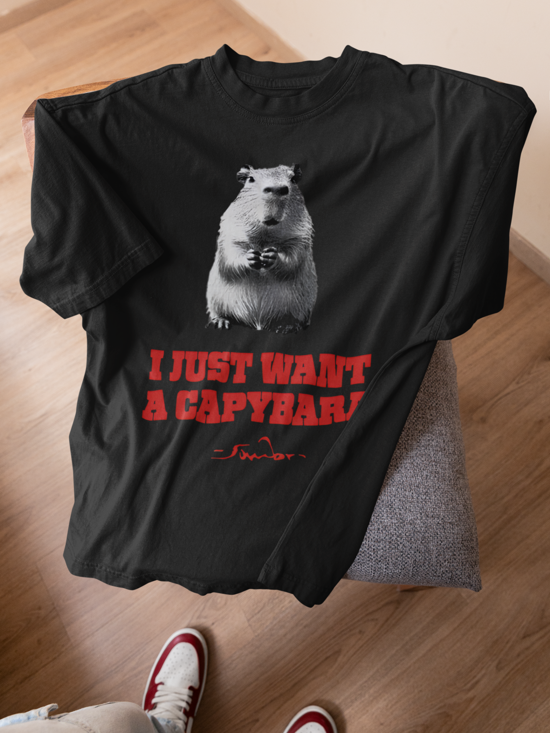 I Just Want A Capybara T-Shirt - Image 2